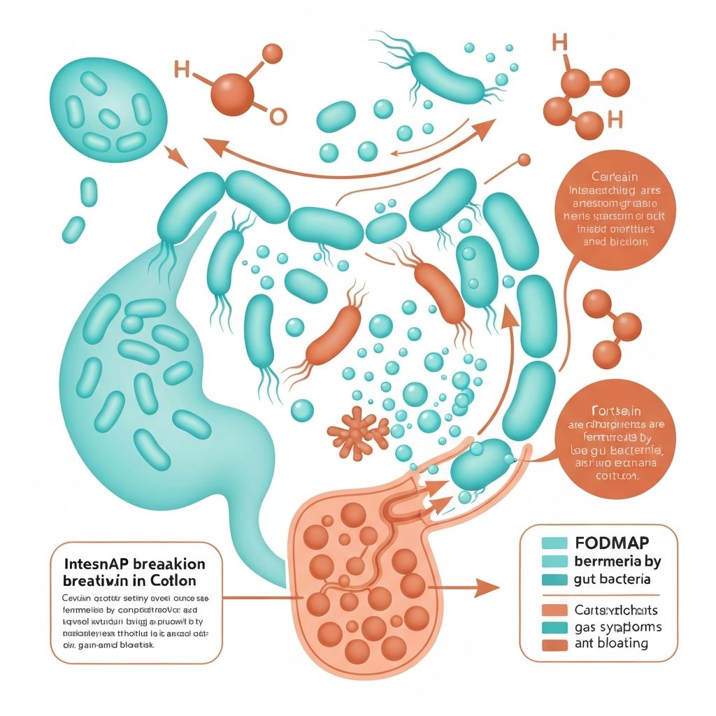 Intestinal fermentation process visualization